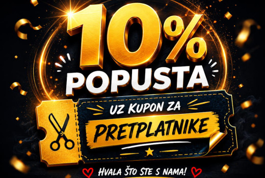 Pretplati se na novosti i iskoristi kupon za 10% popusta na sve dijelove