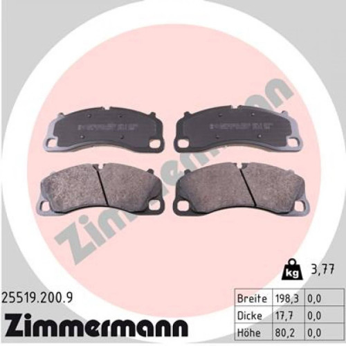 Disk pločice ZIMMERMANN 25519.200.9