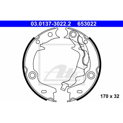 Komplet kočionih obloga (pakne) ATE 03.0137-3022.2