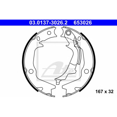 Komplet kočionih obloga (pakne) ATE 03.0137-3026.2