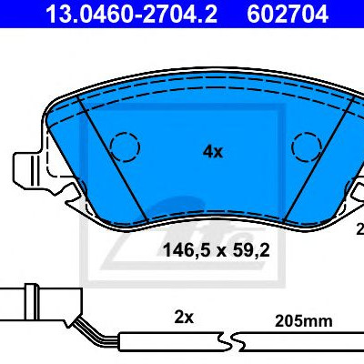 Disk pločice ATE 13.0460-2704.2