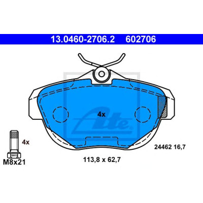 Disk pločice ATE 13.0460-2706.2