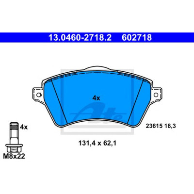 Disk pločice ATE 13.0460-2718.2