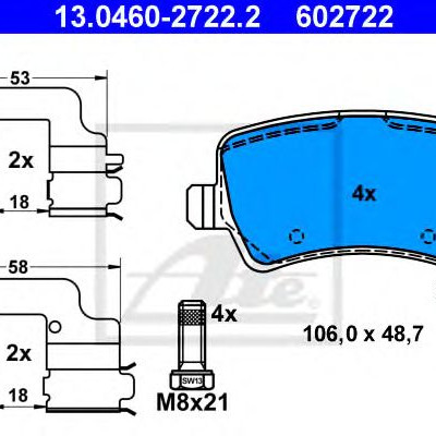 Disk pločice ATE 13.0460-2722.2
