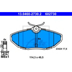 Disk pločice ATE 13.0460-2730.2