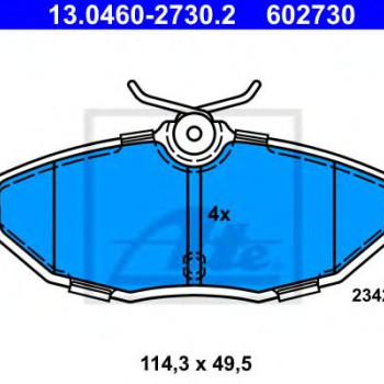 Disk pločice ATE 13.0460-2730.2