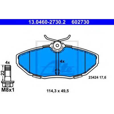 Disk pločice ATE 13.0460-2730.2
