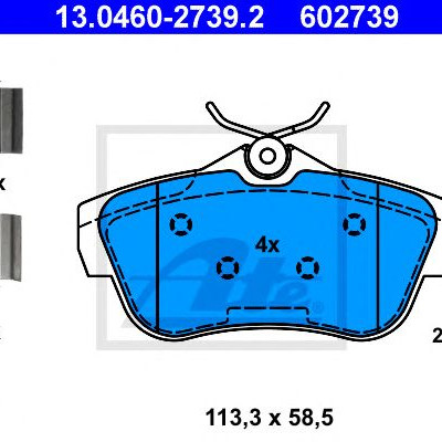 Disk pločice ATE 13.0460-2739.2