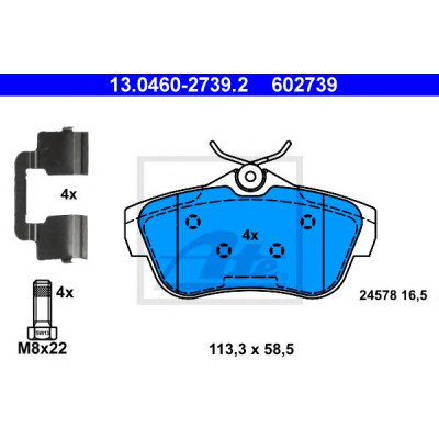Disk pločice ATE 13.0460-2739.2
