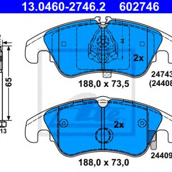 Disk pločice ATE 13.0460-2746.2