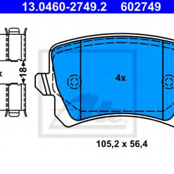 Disk pločice ATE 13.0460-2749.2