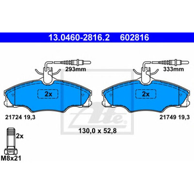 Disk pločice ATE 13.0460-2816.2