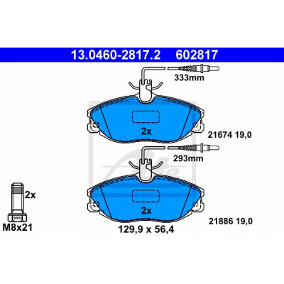 Disk pločice ATE 13.0460-2817.2