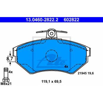 Disk pločice ATE 13.0460-2822.2
