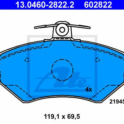 Disk pločice ATE 13.0460-2822.2
