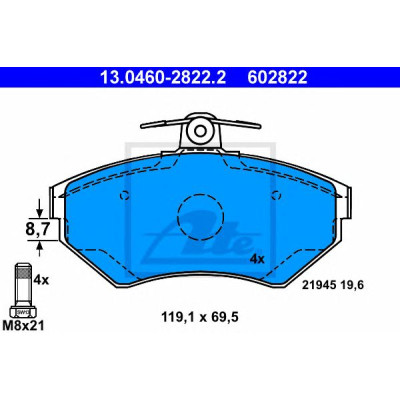 Disk pločice ATE 13.0460-2822.2