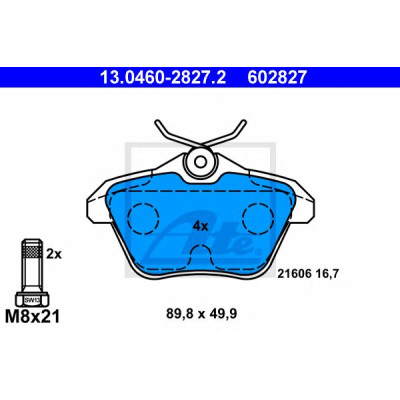 Disk pločice ATE 13.0460-2827.2