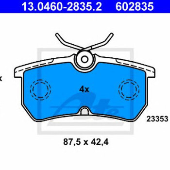 Disk pločice ATE 13.0460-2835.2