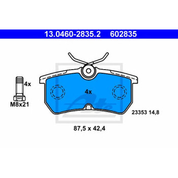 Disk pločice ATE 13.0460-2835.2