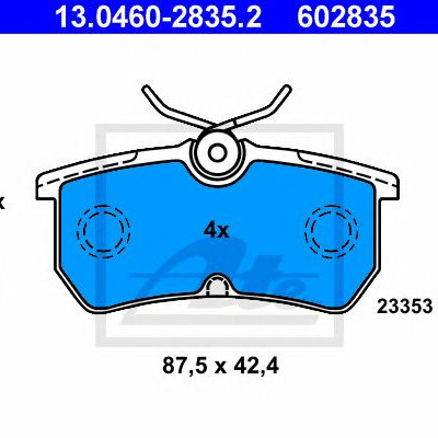 Disk pločice ATE 13.0460-2835.2