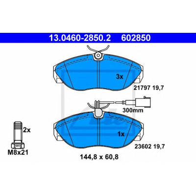 Disk pločice ATE 13.0460-2850.2
