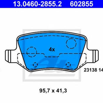 Disk pločice ATE 13.0460-2855.2