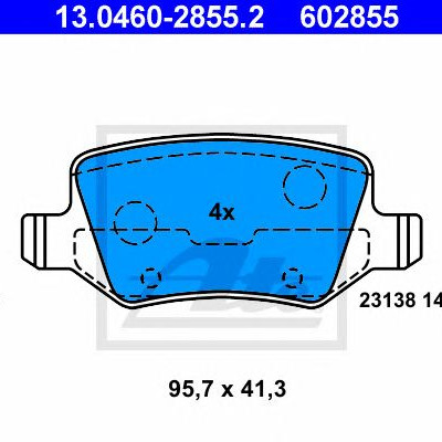 Disk pločice ATE 13.0460-2855.2