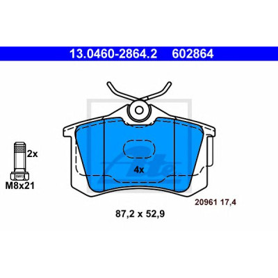 Disk pločice ATE 13.0460-2864.2