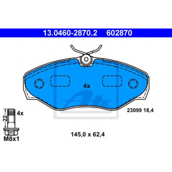 Disk pločice ATE 13.0460-2870.2