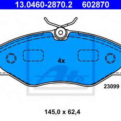 Disk pločice ATE 13.0460-2870.2