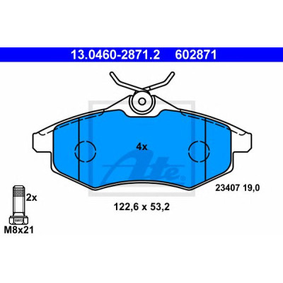 Disk pločice ATE 13.0460-2871.2
