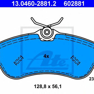 Disk pločice ATE 13.0460-2881.2
