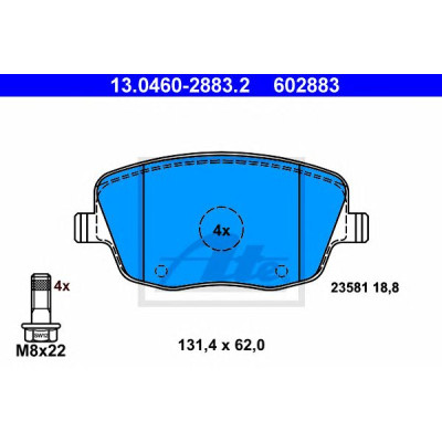 Disk pločice ATE 13.0460-2883.2