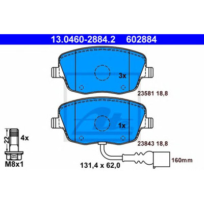 Disk pločice ATE 13.0460-2884.2