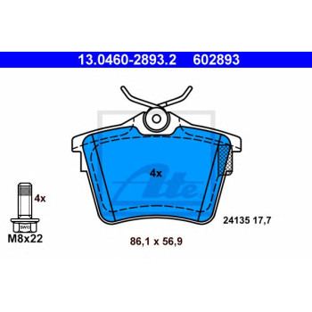 Disk pločice ATE 13.0460-2893.2