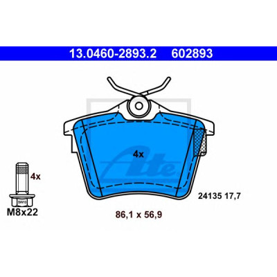Disk pločice ATE 13.0460-2893.2