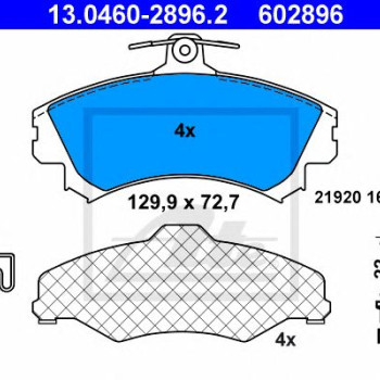 Disk pločice ATE 13.0460-2896.2
