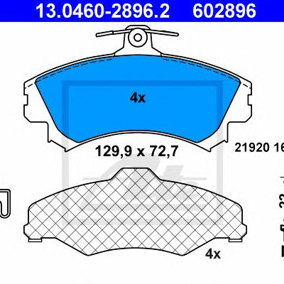 Disk pločice ATE 13.0460-2896.2