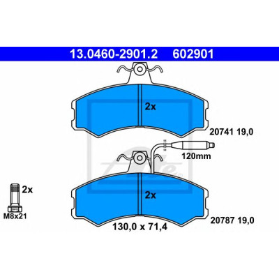 Disk pločice ATE 13.0460-2901.2