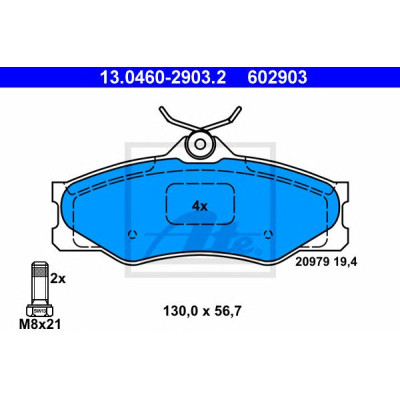 Disk pločice ATE 13.0460-2903.2