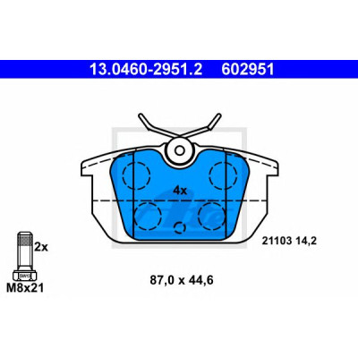 Disk pločice ATE 13.0460-2951.2
