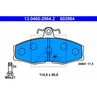 Disk pločice ATE 13.0460-2964.2