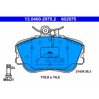 Disk pločice ATE 13.0460-2975.2