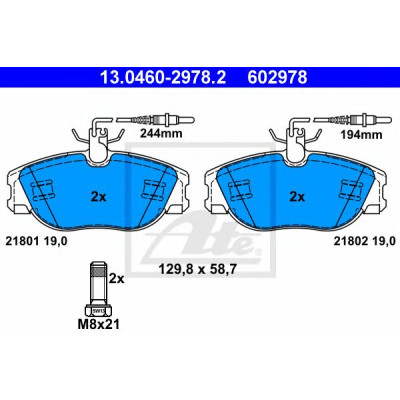 Disk pločice ATE 13.0460-2978.2