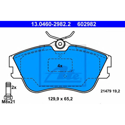 Disk pločice ATE 13.0460-2982.2