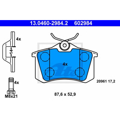 Disk pločice ATE 13.0460-2984.2