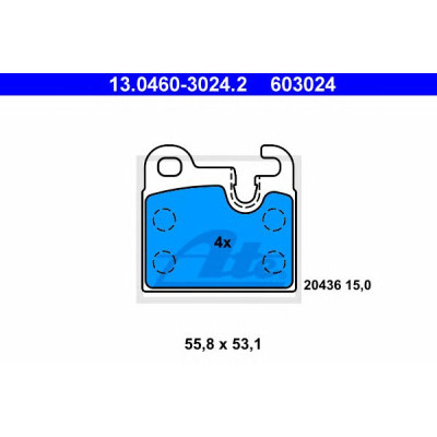 Disk pločice ATE 13.0460-3024.2