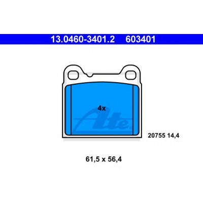 Disk pločice ATE 13.0460-3401.2