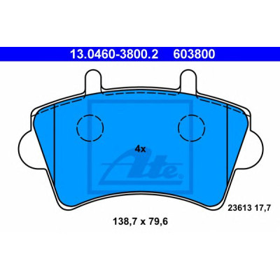 Disk pločice ATE 13.0460-3800.2