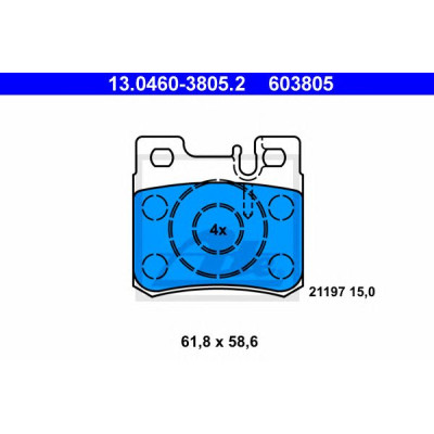 Disk pločice ATE 13.0460-3805.2